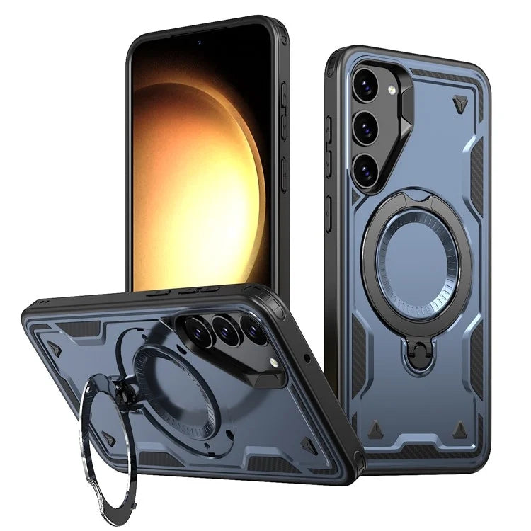 Shockproof Magsafe Kickstand Ring Case for Samsung Galaxy S25 FE Shockproof Magsafe Kickstand Ring Case for Samsung Galaxy S25 FE